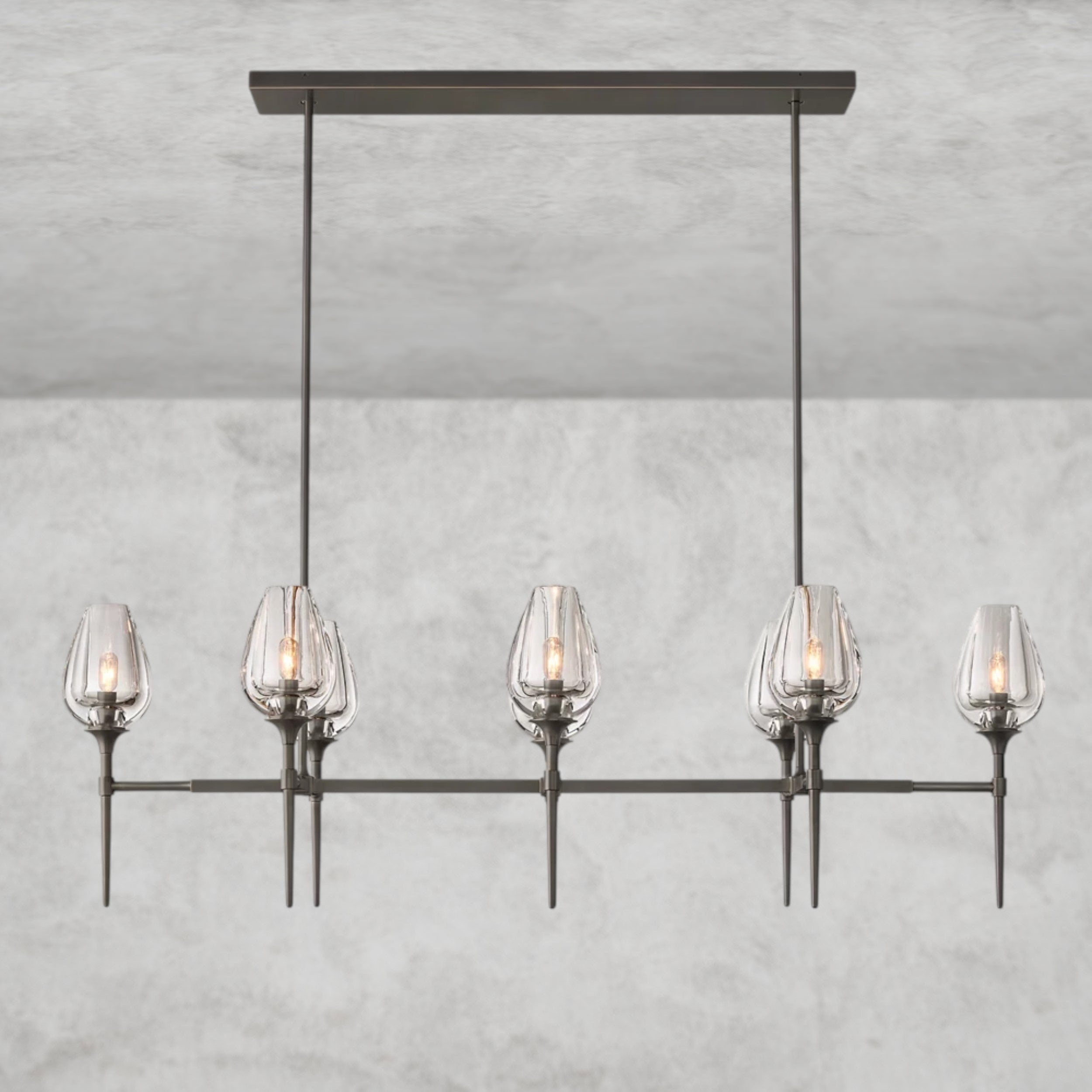Tulip Linear Chandelier 52", 65"